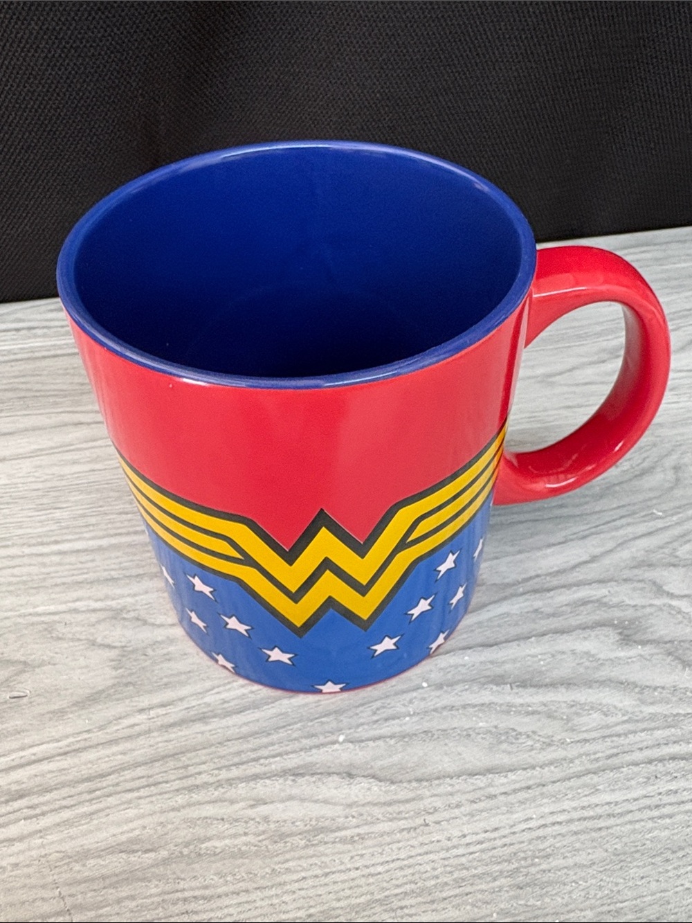 DC Comics Wonder Woman Red, Blue and Yellow Ceramic Coffee Mug